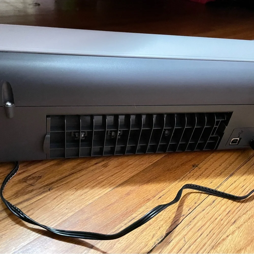 HP Deskjet Printer with Blue and Orange Box